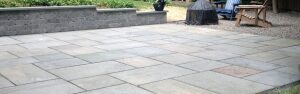 A view of exterior pavers