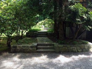 A pathway to a garden
